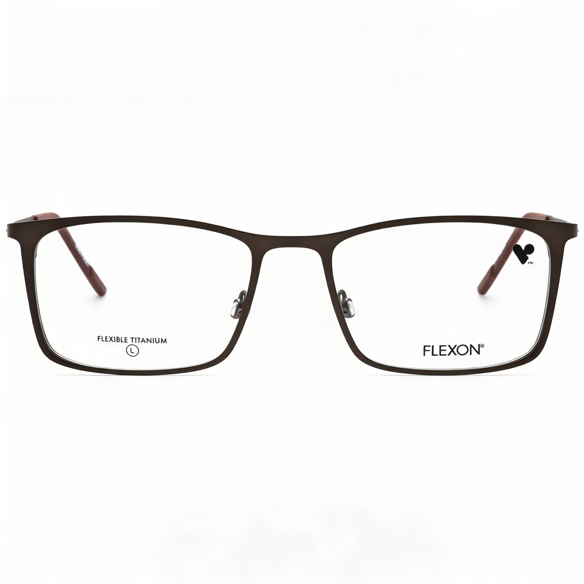 Gafas Flexon Gunmetall Sepia Rectangulares para Hombre, Photo 2