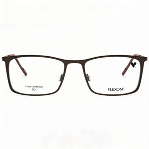 Flexon Rectangle Eyeglasses for Men — front view
