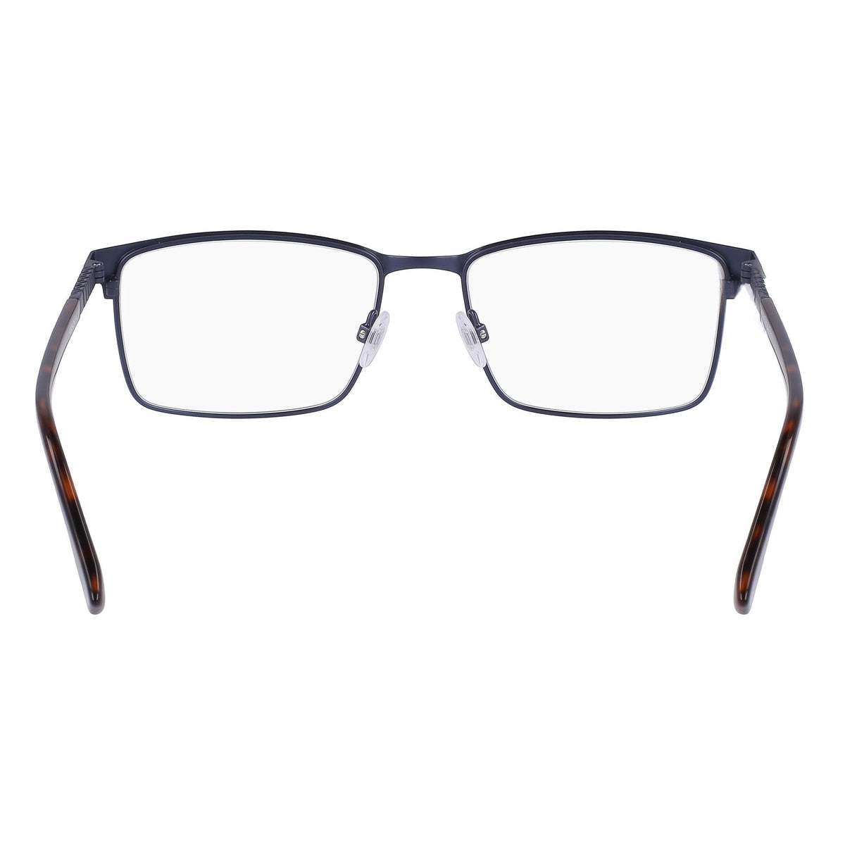 Flexon E1129 Blue Rectangle Eyeglasses Unisex, 59mm, Photo 3