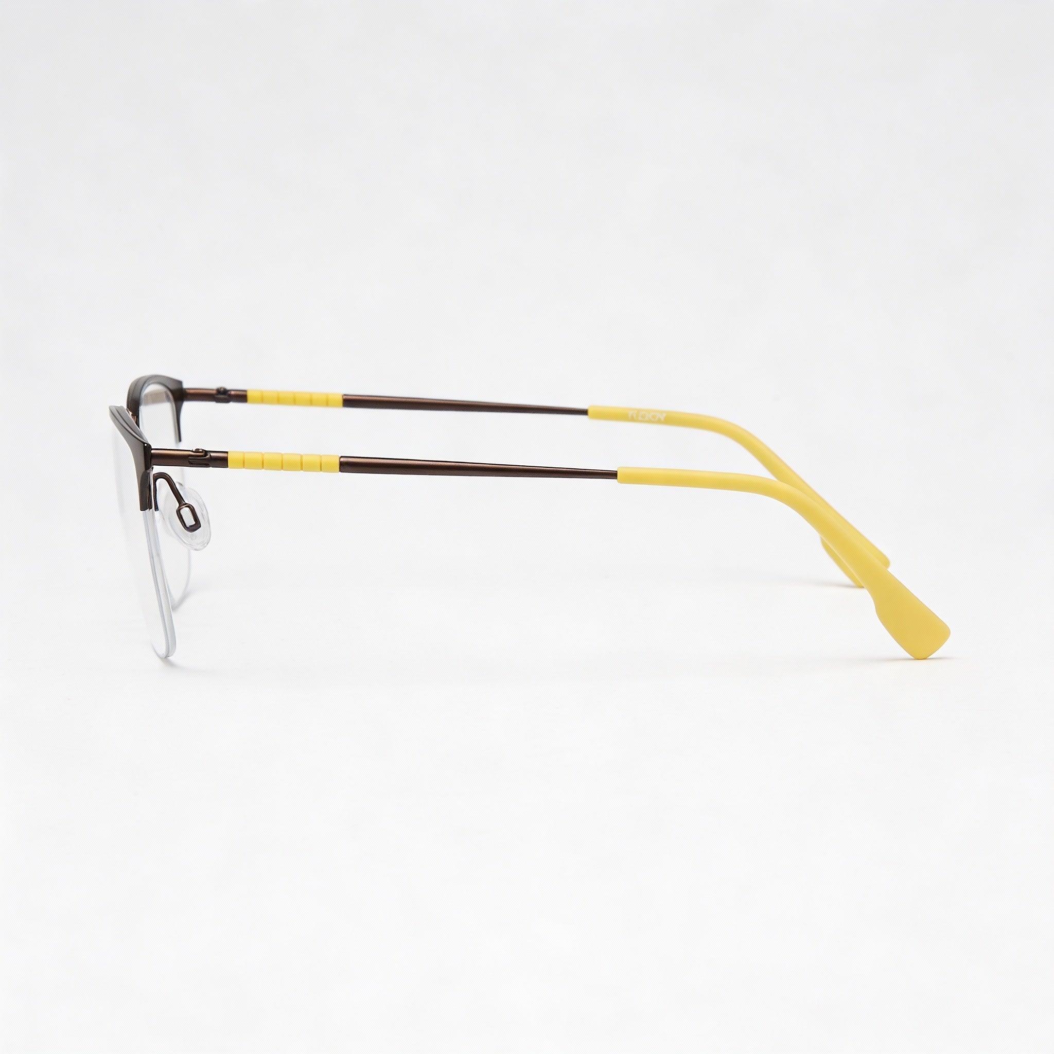 Flexon E1130 FLE1130 Coffee Rectangle Unisex Eyeglasses, 55mm, Photo 2