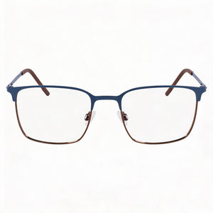 Flexon E1140 Rectangle Eyeglasses Unisex — front view, Metal