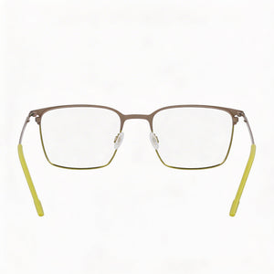 Flexon E1140 Rectangle Eyeglasses Unisex — interior view, demo lenses