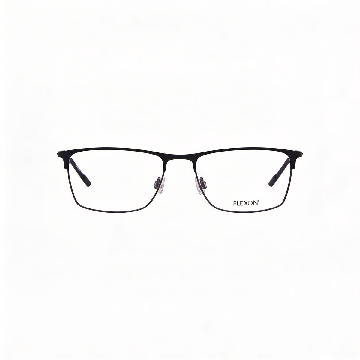 Flexon E1141 Matte Black Rectangle Eyeglasses for Men, 56mm, Photo 3