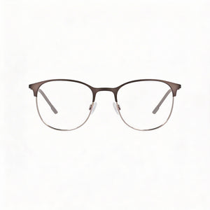 Flexon E1142 Round Eyeglasses for Men — front view, Metal