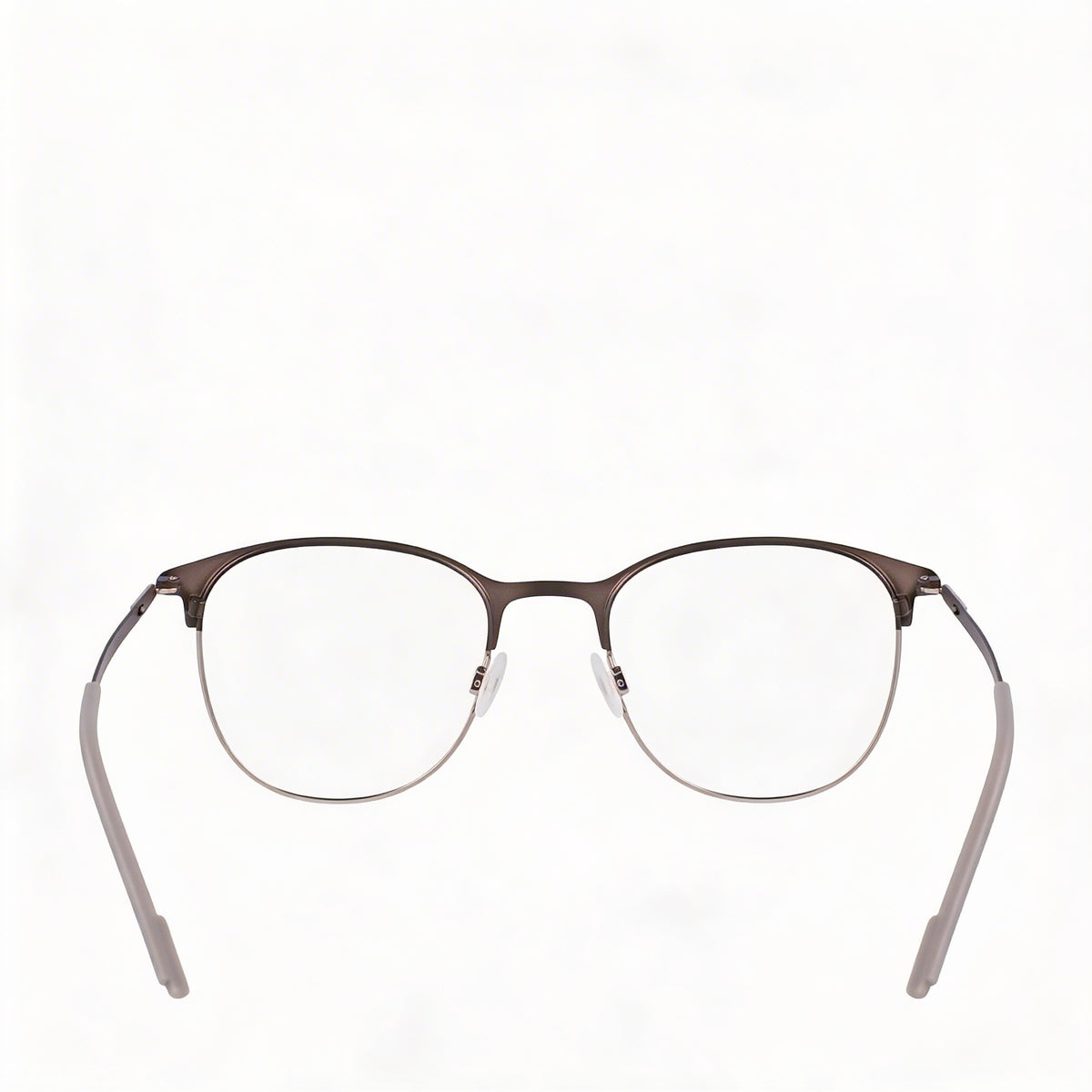 Flexon E1142 Matte Gunmetal Round Eyeglasses for Men, 51mm, Photo 4