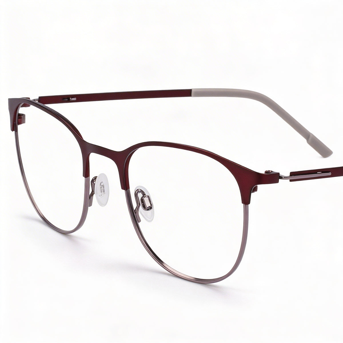 Flexon E1142 Matte Midnight Plum Rectangle Eyeglasses Unisex, 51mm, Photo 2