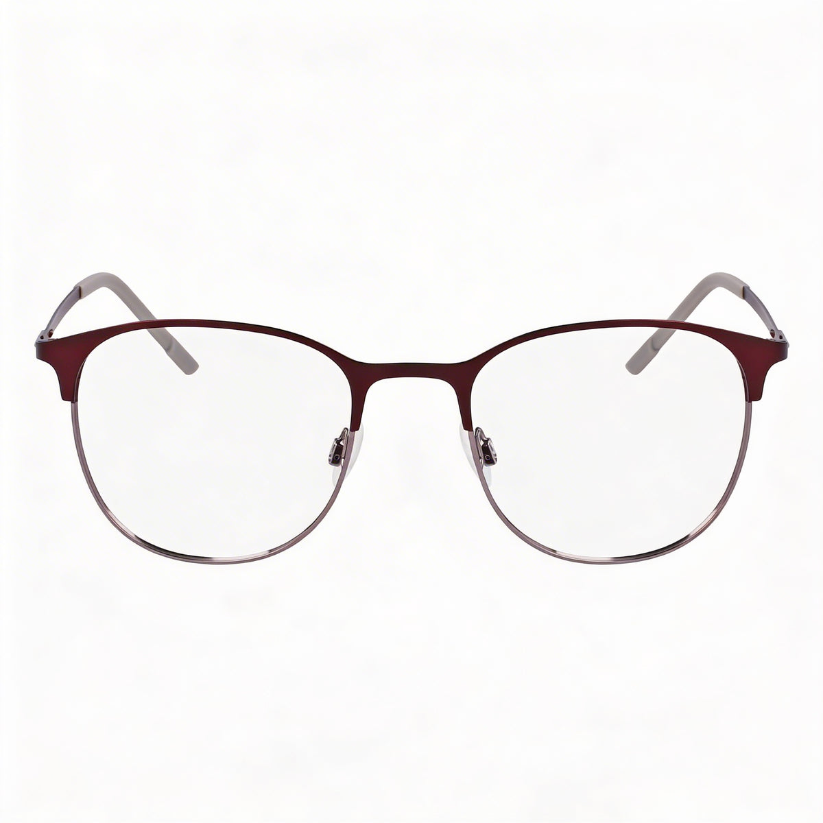 Flexon E1142 Red Rectangle Eyeglasses Unisex, Metal 51mm, Photo 2