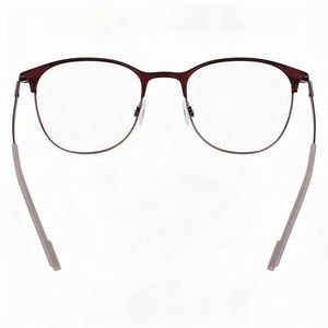 Flexon E1142 Rectangle Eyeglasses for Unisex — interior view, Polycarbonate demo lenses