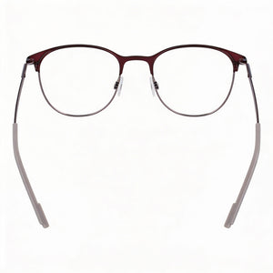 Flexon E1142 Rectangle Eyeglasses Unisex — interior view, Polycarbonate demo lenses