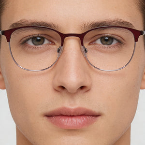 Flexon E1142 Red Eyeglasses Unisex — lifestyle wear, office and screen work daily