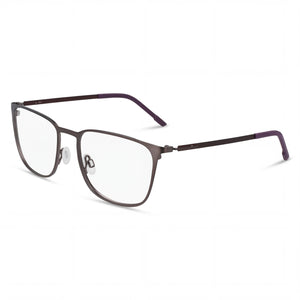 Flexon E1143 Black Rectangle Eyeglasses for Men, Metal frame