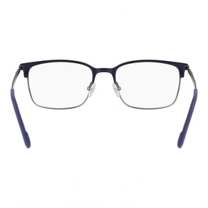 Flexon E1147 Rectangle Eyeglasses Unisex — side view, Gray Acetate temples