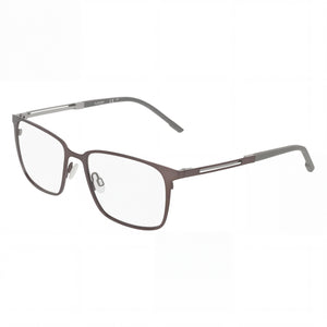 Flexon E1159 Matte Dark Gunmetal Rectangle Eyeglasses for Men, Acetate frame
