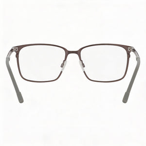 Flexon E1159 Rectangle Eyeglasses for Men — interior view, Polycarbonate demo lenses
