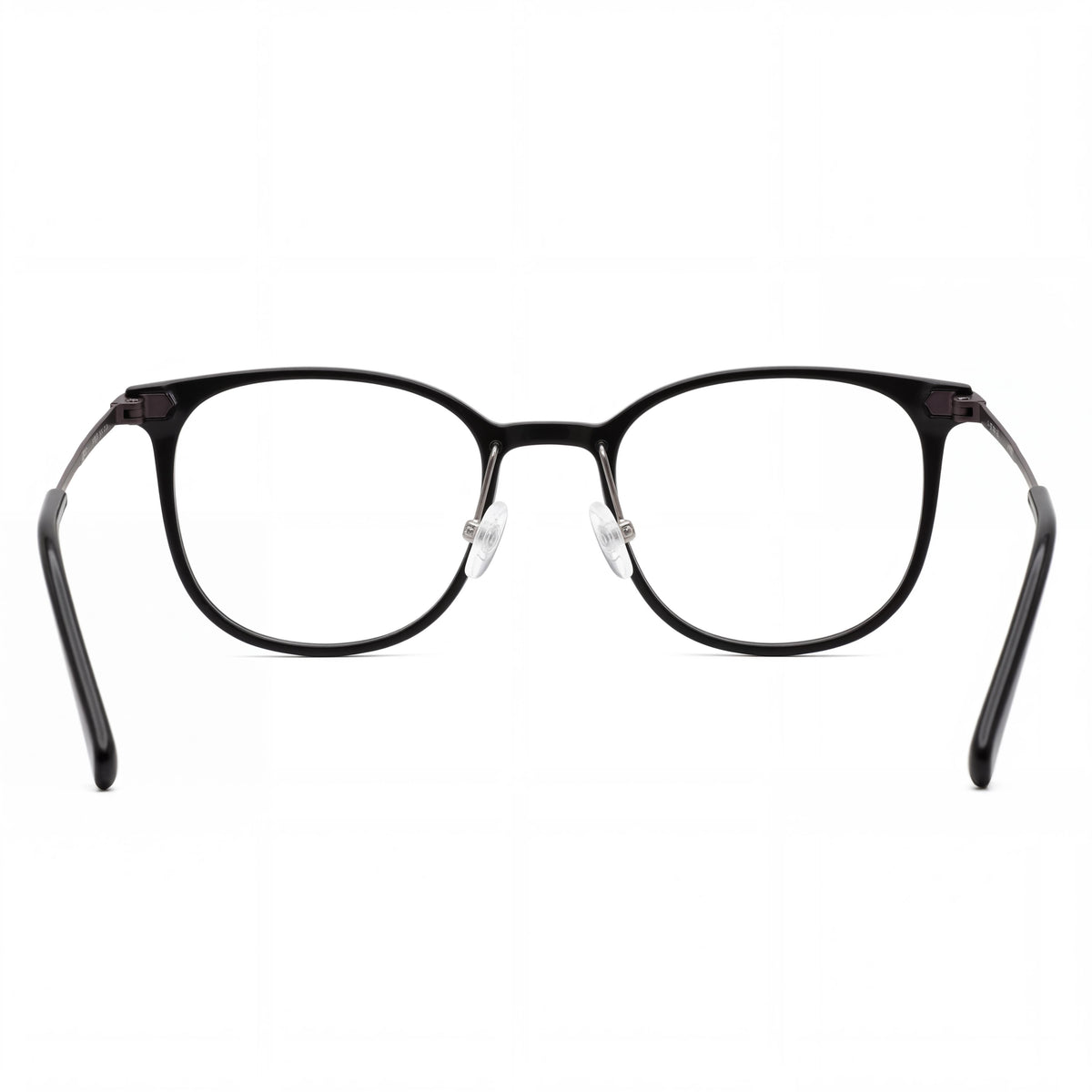 Flexon Ep8002 Shiny Black Round Eyeglasses Unisex, 52mm, Photo 3