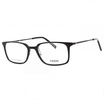 Flexon EP8003 Black Rectangle Eyeglasses Unisex, Acetate frame