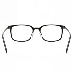 Flexon EP8003 Rectangle Eyeglasses Unisex — side view, Black Acetate temples