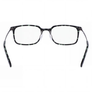 Flexon EP8003 Rectangle Eyeglasses Women — side view, Havana Acetate temples