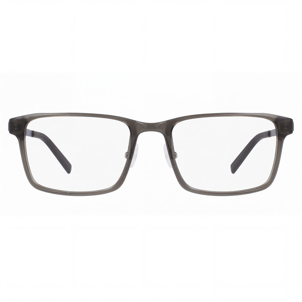 Flexon EP8008 59324 Rectangle Eyeglasses Unisex — front view, Alloy Steel