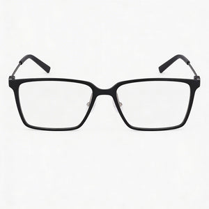 Flexon Ep8010 Rectangle Eyeglasses for Unisex — front view, Alloy Steel