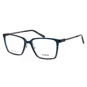 Flexon Ep8010 Teal Grey Gradient Rectangle Eyeglasses for Women, Metal frame