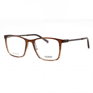 Flexon EP8011 Brown Rectangle Eyeglasses Unisex, Acetate frame