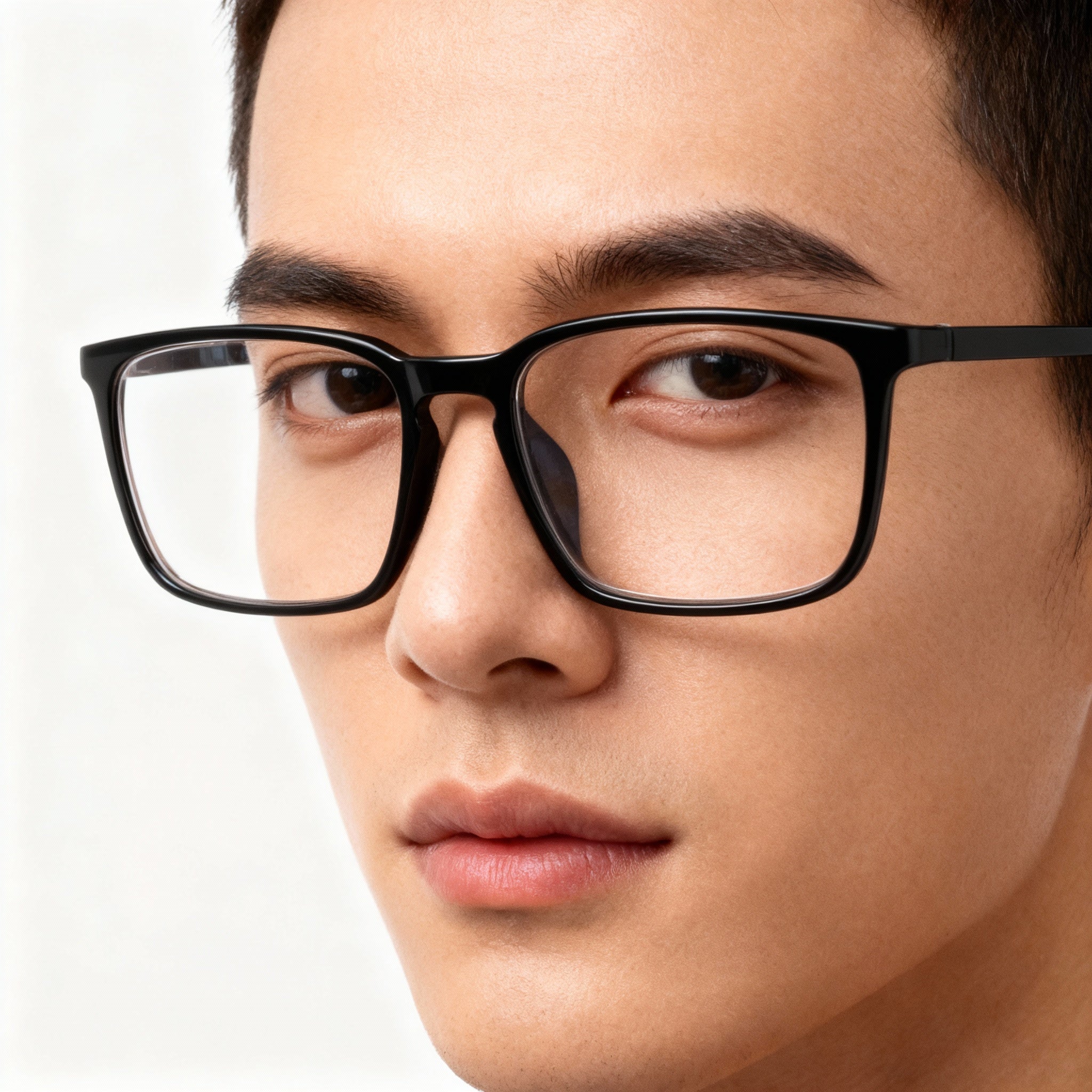 Flexon EP8012 Black Rectangle Unisex Eyeglasses, Metal 55mm, Photo 3