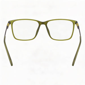 Flexon EP8019 Rectangle Eyeglasses Unisex — interior view, Polycarbonate demo lenses