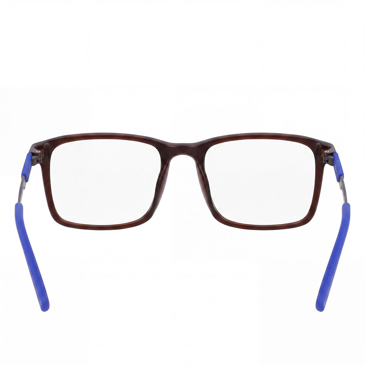 Flexon Ep8021 Shiny Crystal Brown Rectangle Eyeglasses for Men, Photo 3