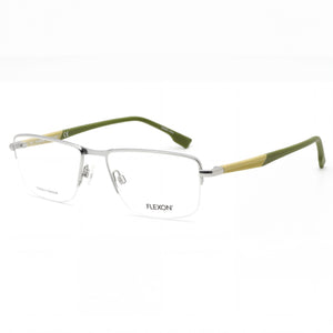 Flexon Flexon E1127 Green Rectangle Eyeglasses for Men, Metal frame