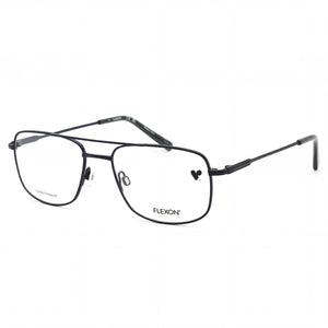 Flexon Flexon H6062 Black Rectangle Eyeglasses Unisex, Metal frame