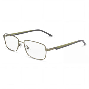 Flexon FLH6077 Green Rectangle Eyeglasses for Men, Acetate frame