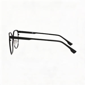 Flexon Flx1005mag-set Rectangle Eyeglasses for Men — front view, Metal