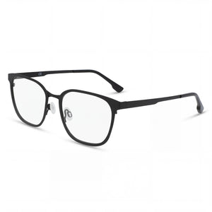 Flexon Flx1005mag-set Black Rectangle Eyeglasses for Men, Metal frame