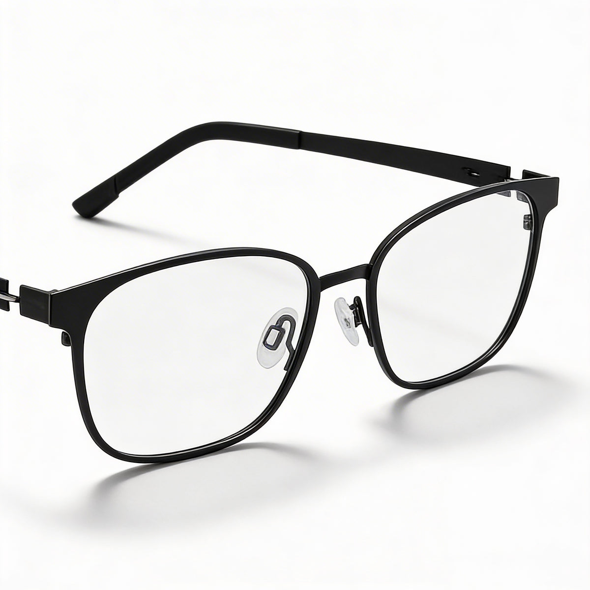Gafas rectangulares unisex Flexon Flx1008mag-set en negro mate, Photo 2