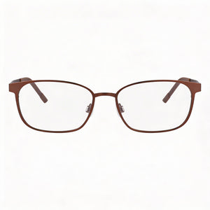 Flexon Flx1008mag-set Rectangle Eyeglasses Unisex — front view, Titanium