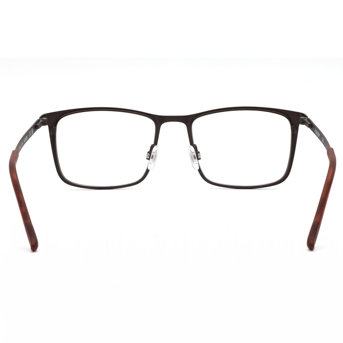 Monturas de gafas Flexon para hombre con lentes de demostración transparentes, listas para prescripción personalizada, en bronce gris mate sepia, Photo 3