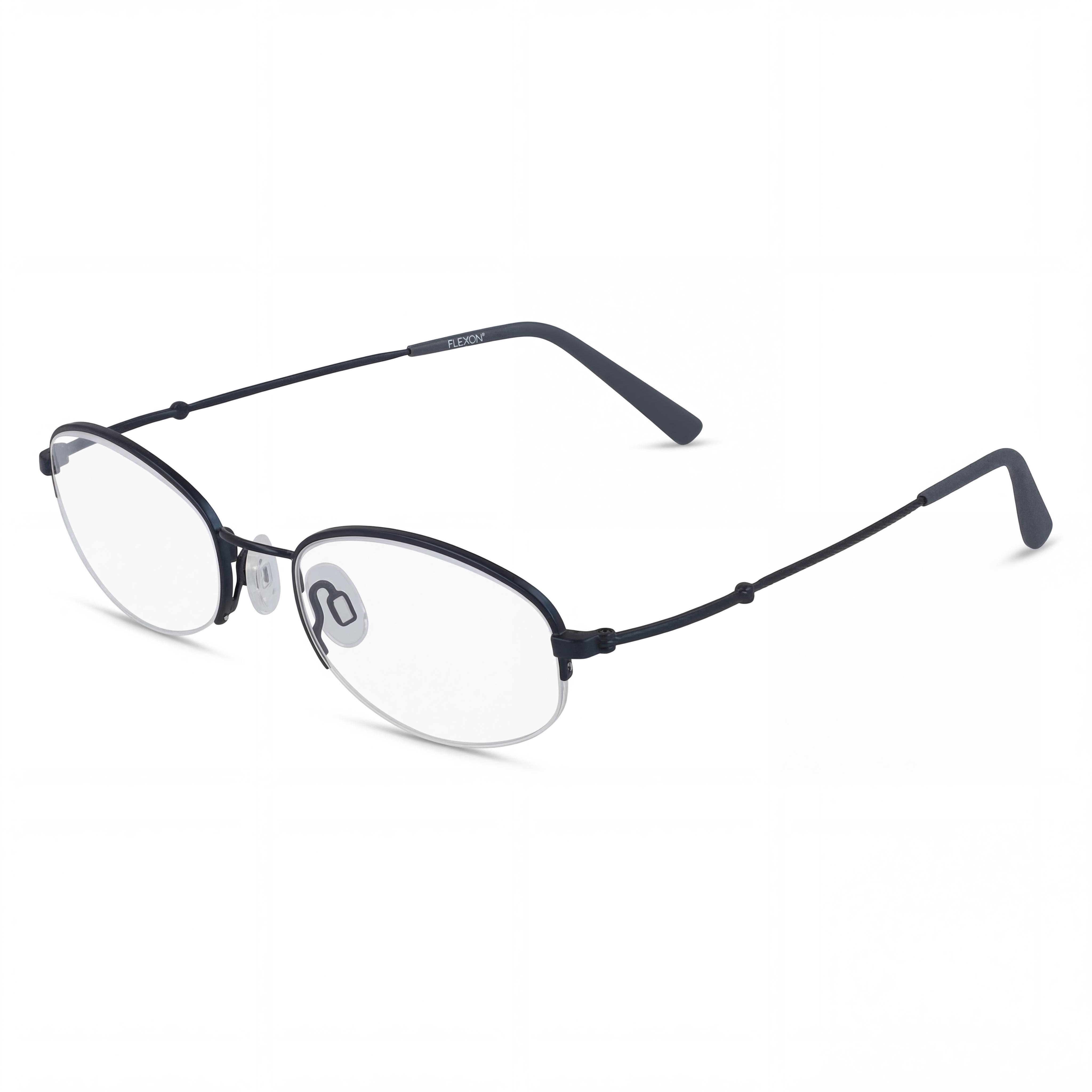 Flexon H6030 Gafas Ovaladas Azul Marino para Mujer, Acetato 50mm, Photo 1