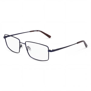 Flexon H6069 Black Rectangle Eyeglasses for Men, Metal frame