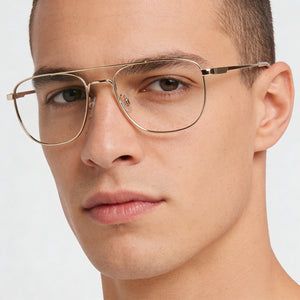 Flexon H6072 Gold Eyeglasses Men — lifestyle wear, library reading and research hours