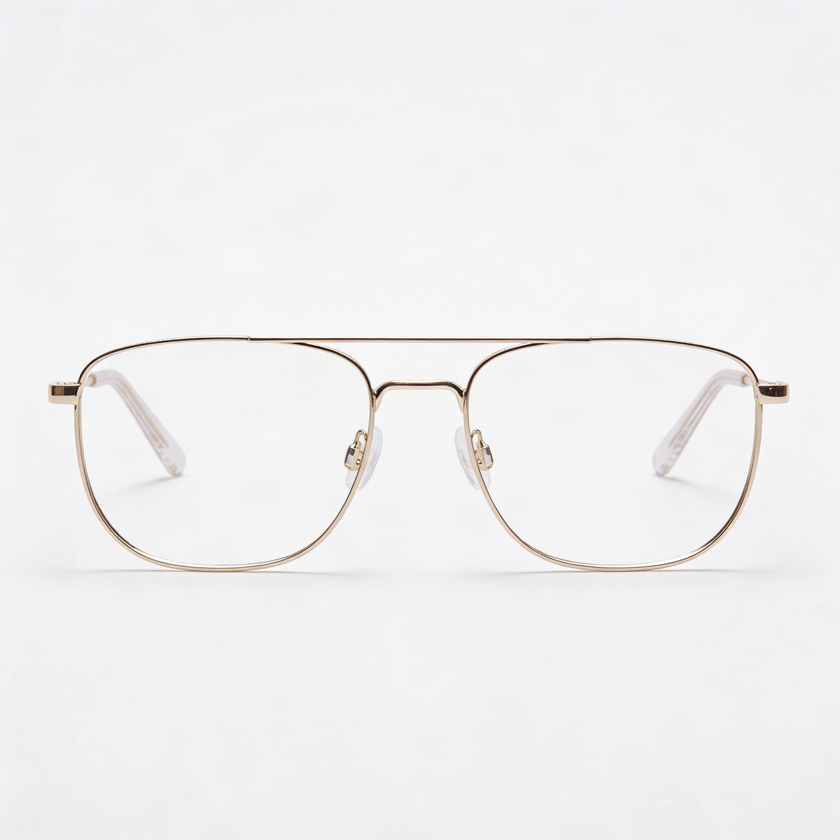 Flexon H6072 Gold Aviator Eyeglasses for Men, 52mm, Photo 3
