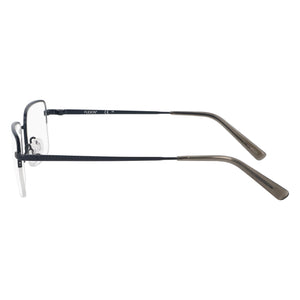Flexon H6073 Rectangle Eyeglasses Men — side view, Blue temples