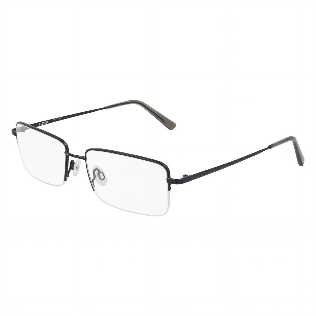 Gafas rectangulares Flexon H6073 azul satinado para hombre, Photo 1