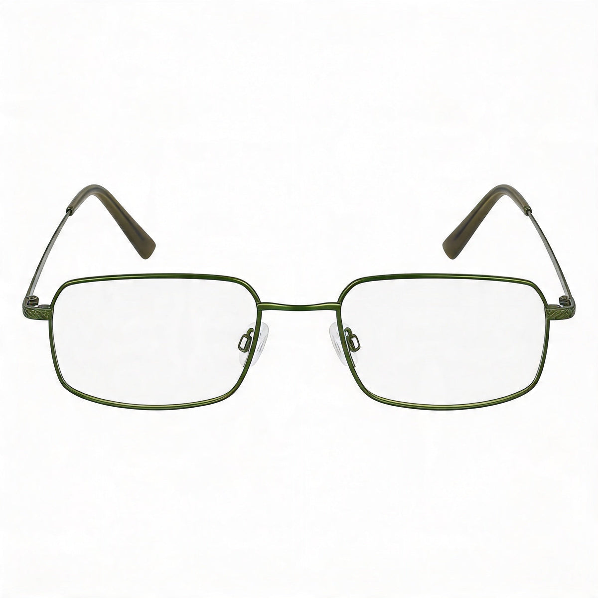 Flexon H6074 Satin Olive Rectangle Eyeglasses for Men, 52mm, Photo 2