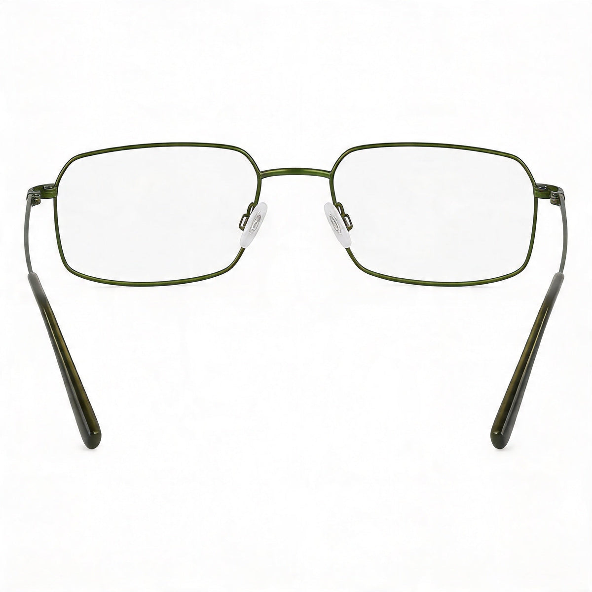 Flexon H6074 Satin Olive Rectangle Eyeglasses for Men, 52mm, Photo 4