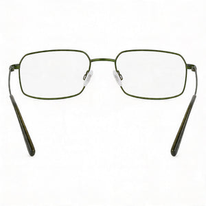 Flexon H6074 Rectangle Eyeglasses for Men — interior view, Polycarbonate demo lenses