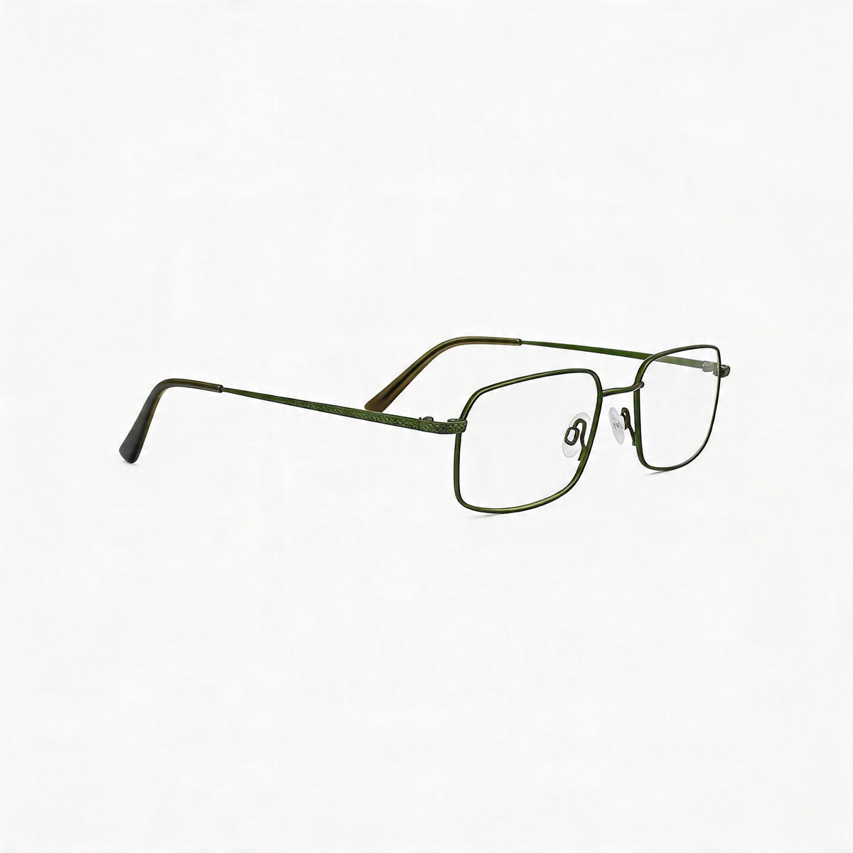 Flexon H6074 Satin Olive Rectangle Eyeglasses for Men, 52mm, Photo 3