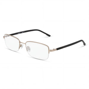 Flexon H6079 Satin Taupe Rectangle Eyeglasses for Men, Acetate frame