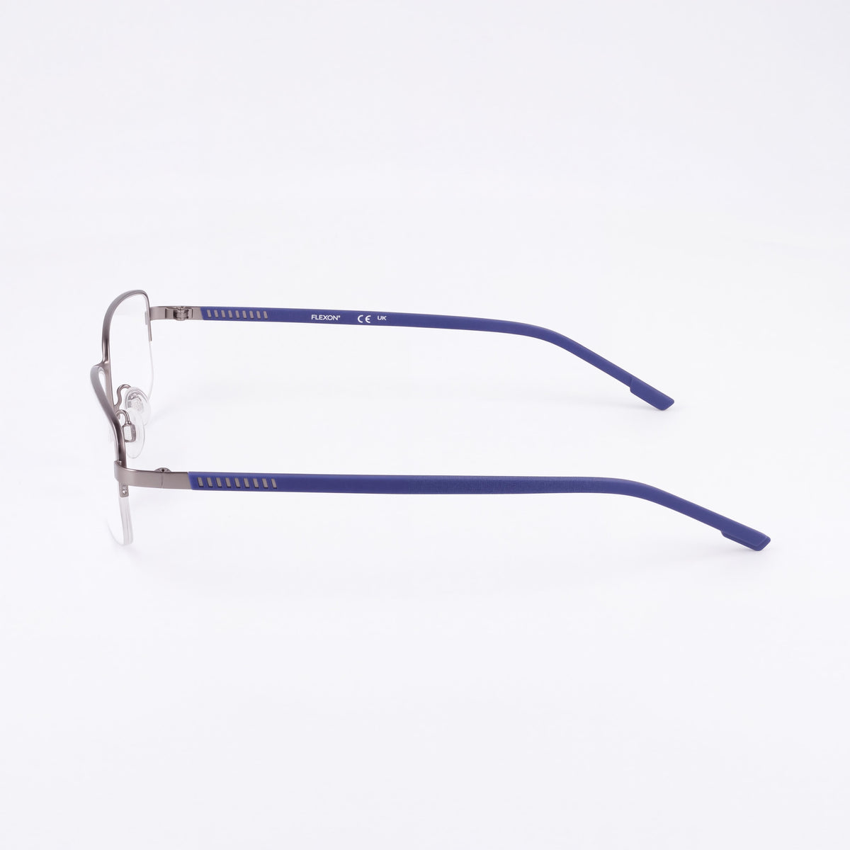 Flexon H6079 Gafas para Hombre Rectangulares en Metal Satinado, Acetato 52mm, Photo 3
