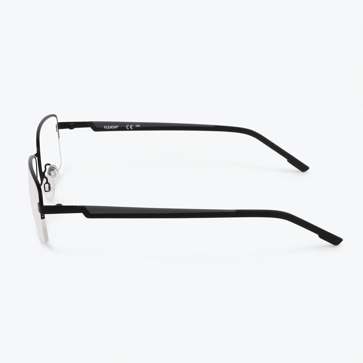 Flexon H6084 Matte Black Rectangle Eyeglasses for Women, 57mm, Photo 3